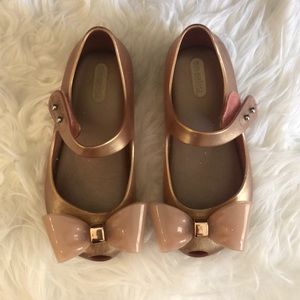 Mini Melissa girls shoes (used) size 10